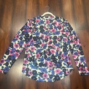 Veronica Beard Multicolor Floral Top